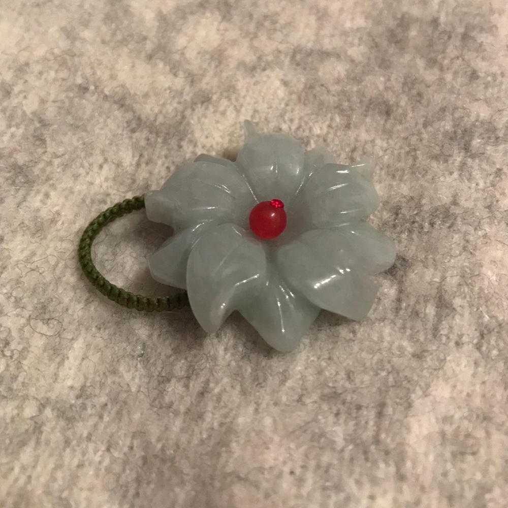 Jade ring.